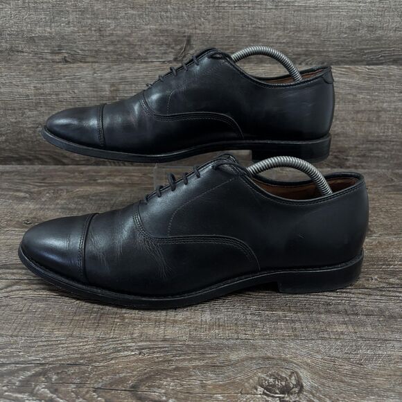 Allen Edmonds Park Avenue Shoes Men\'s 10 D Black Leather Dress Cap Toe Oxford main image 5